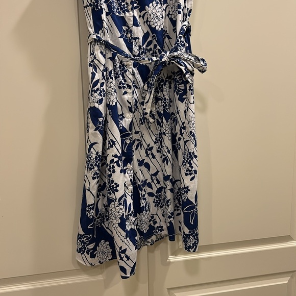 UNTUCKit Sally Floral Print Button Front Tie Waist Dress - Picture 4 of 8